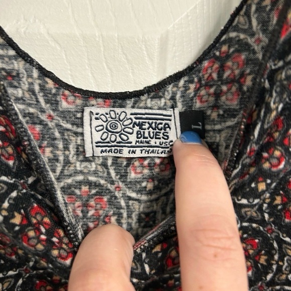Women’s Mexicali Blues Bohemian Knee Length Dress Size Large - Picture 3 of 4